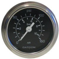 Datcon Air Pressure, Air Brake and Ammeter Gauges